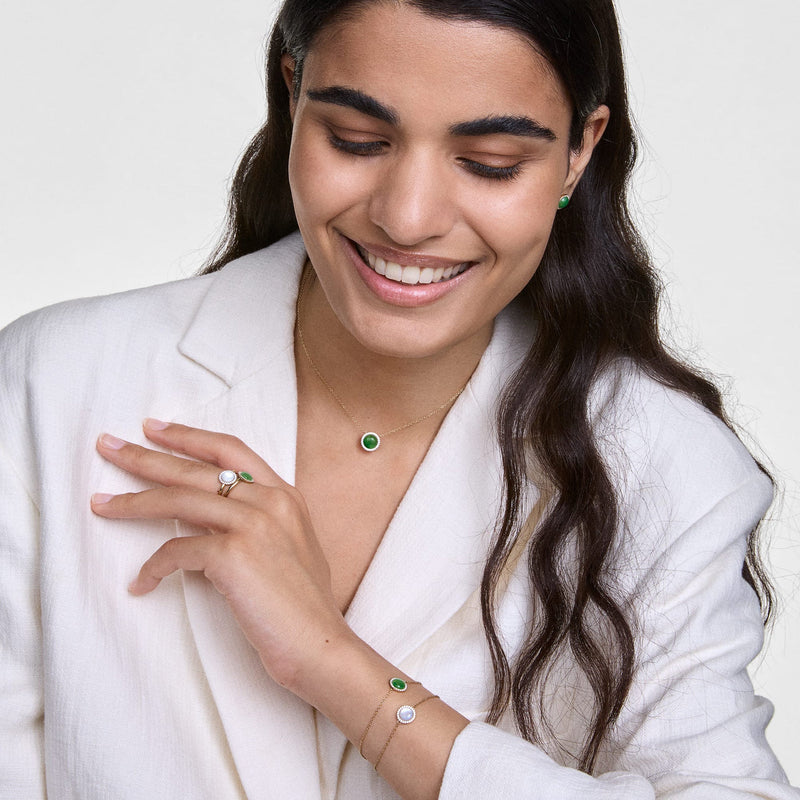 Daniel Wellington Audrey Jade Silver Necklace DW00401454