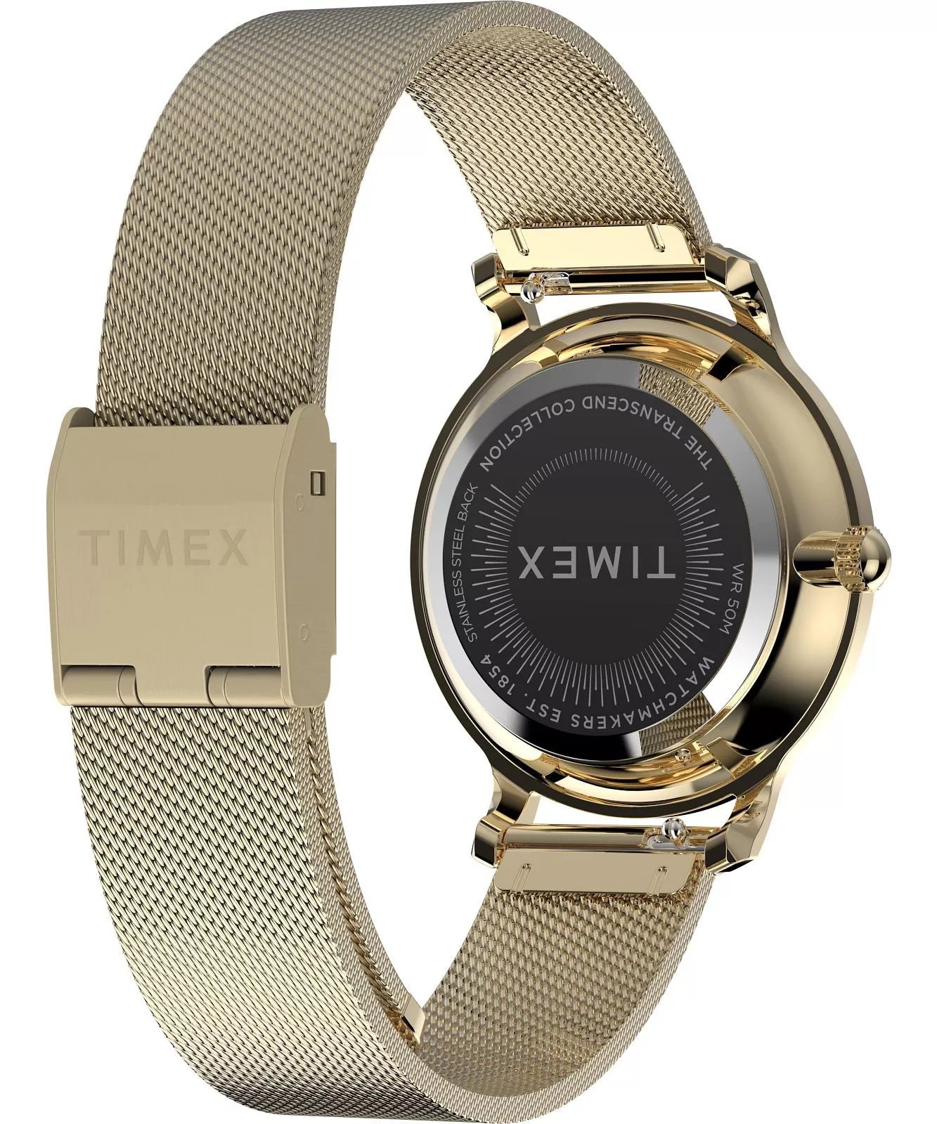 Timex Transcend 31mm Gold-tone Case and Bracelet with Green Dial TW2W87300