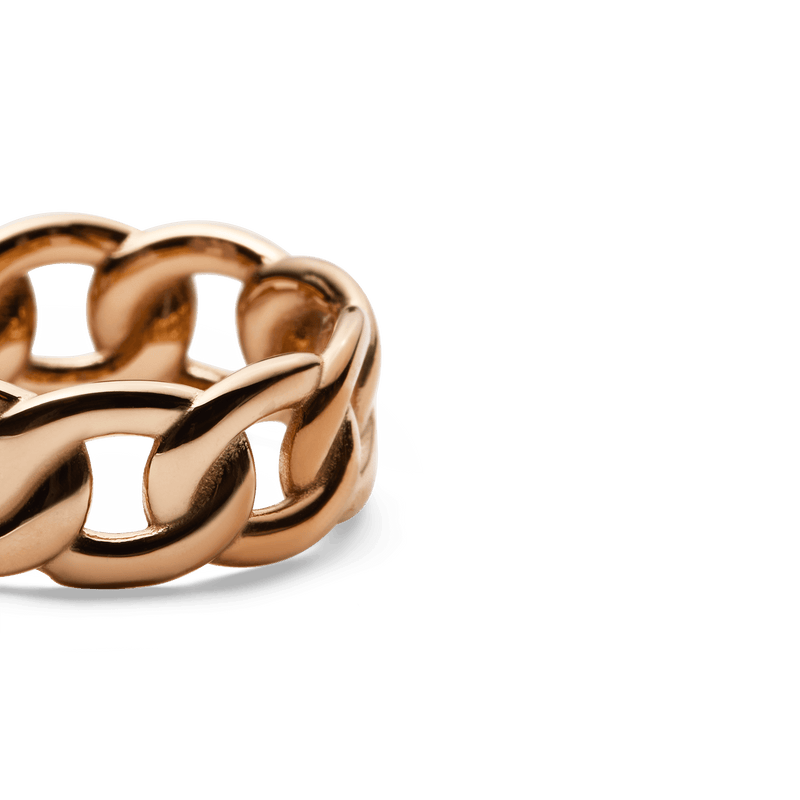 Daniel Wellington 粗链戒指 玫瑰金
