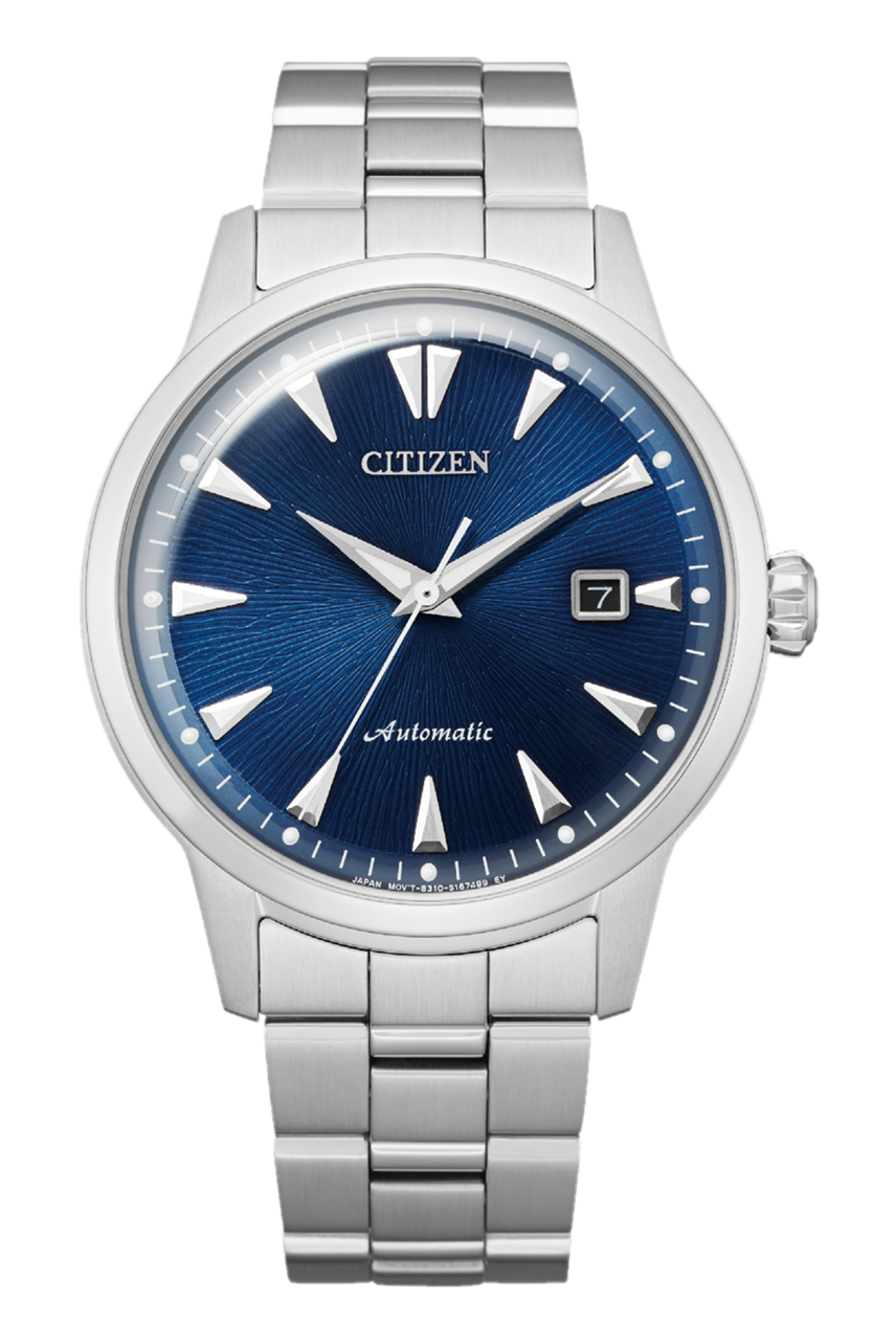 Citizen Automatic Blue Textured Dial Limited Piece Men's Watch NK0008-85L