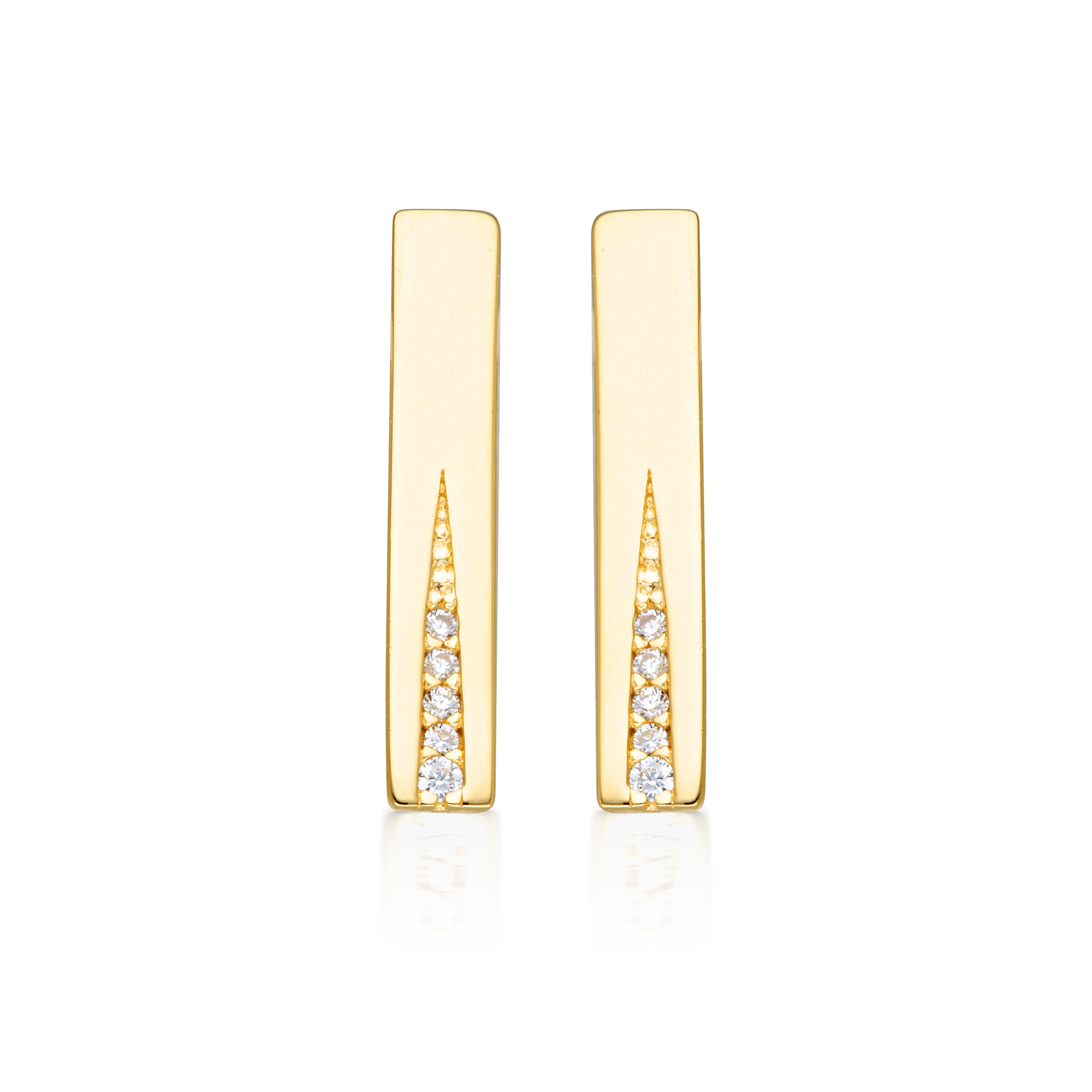 GEORGINI THE LAYERED EDIT GILDED EARRINGS GOLD