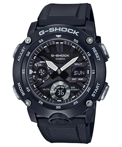 G-Shock Carbon Core Black Resin Band Watch GA2000S-1A