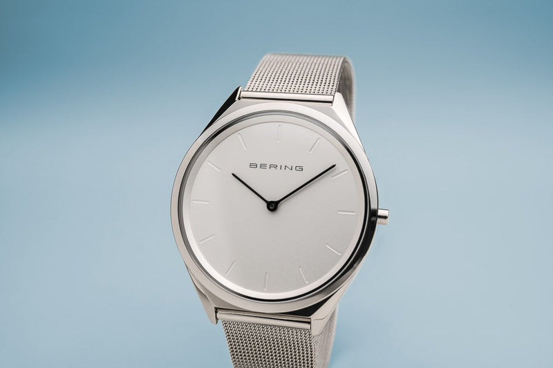 Bering Ultra Slim Silver Mesh Watch