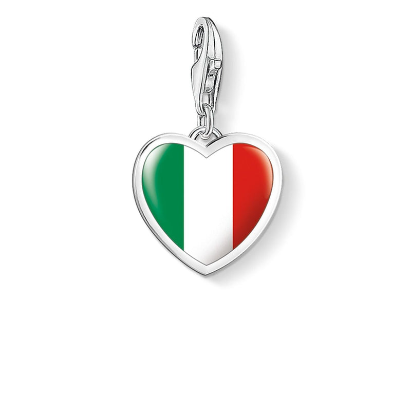 Thomas Sabo Charm Pendant "Italy Flag Heart"