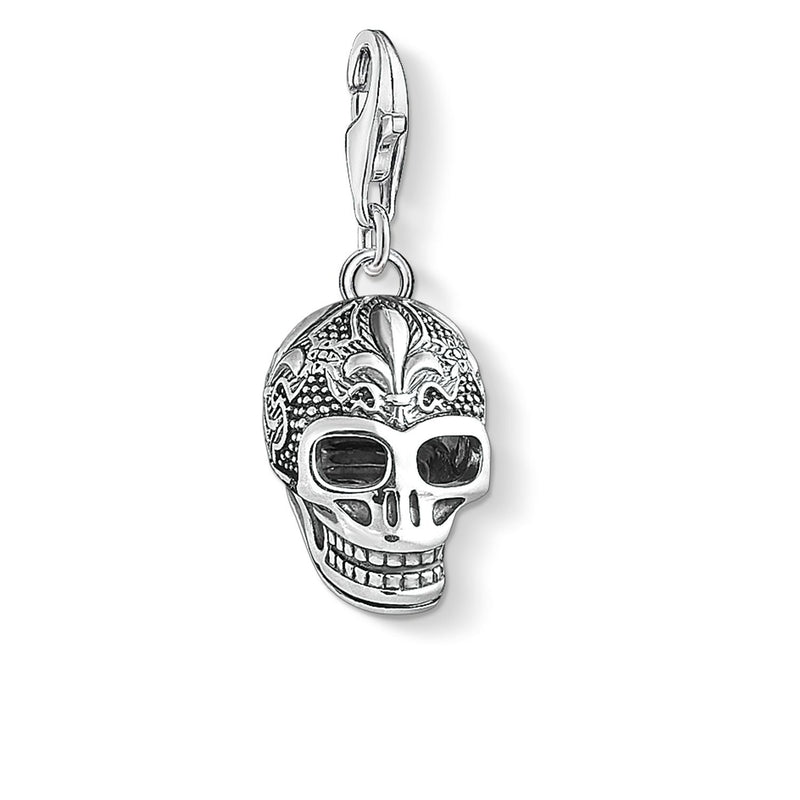 Thomas Sabo Charm Pendant "Skull With Lily"