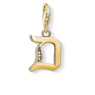 Thomas Sabo Charm Pendant "Letter D" Gold