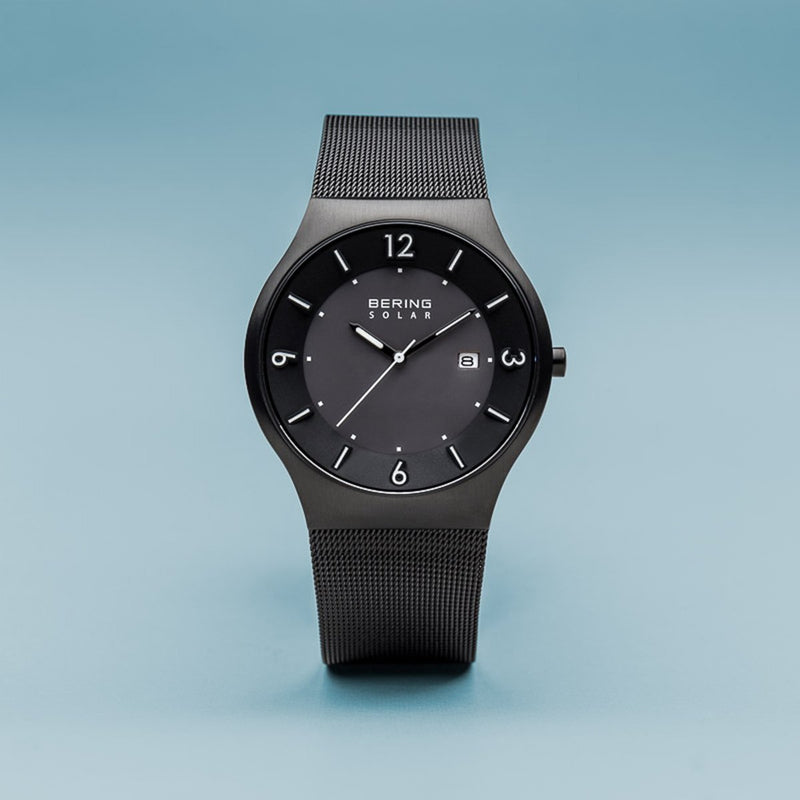 Bering Solar Brushed Black Watch