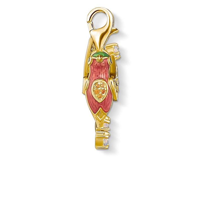 Thomas Sabo Charm Pendant Colourful Hummingbird Gold