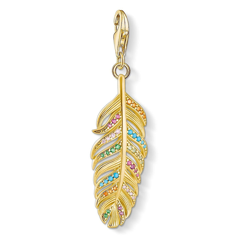 Thomas Sabo Charm Pendant Feather Gold