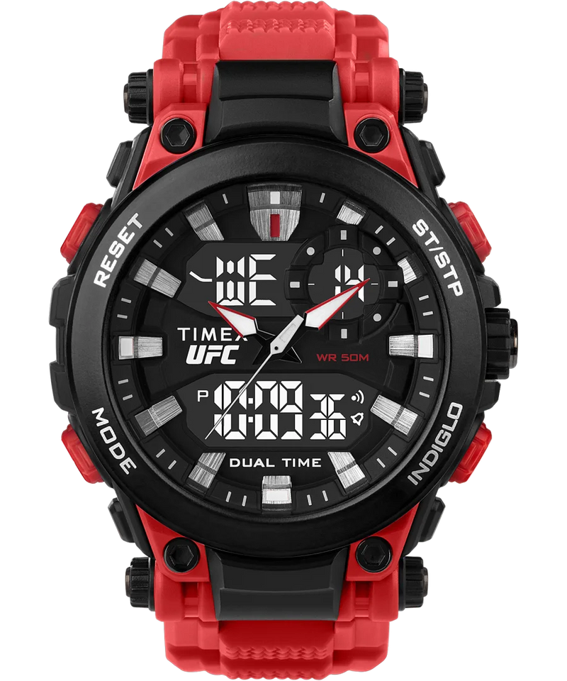 Timex UFC Impact 50 毫米树脂表带手表 TW5M53000