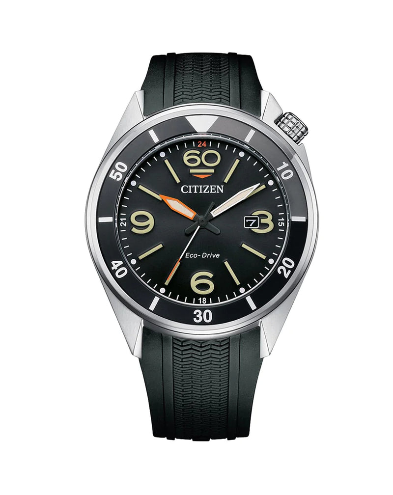 Citizen Eco Drive Strap Black Dial Watch AW1710-12E