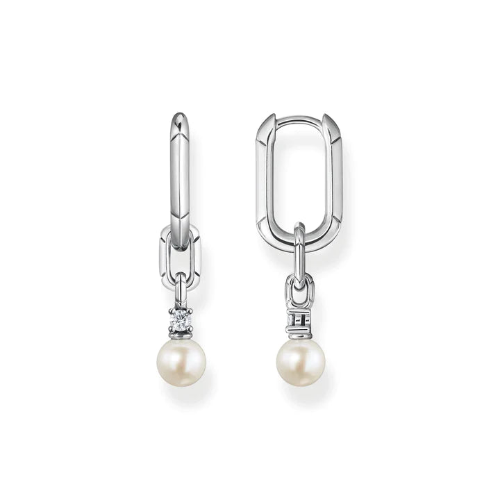 Thomas Sabo Pearl Drop Silver Earrings