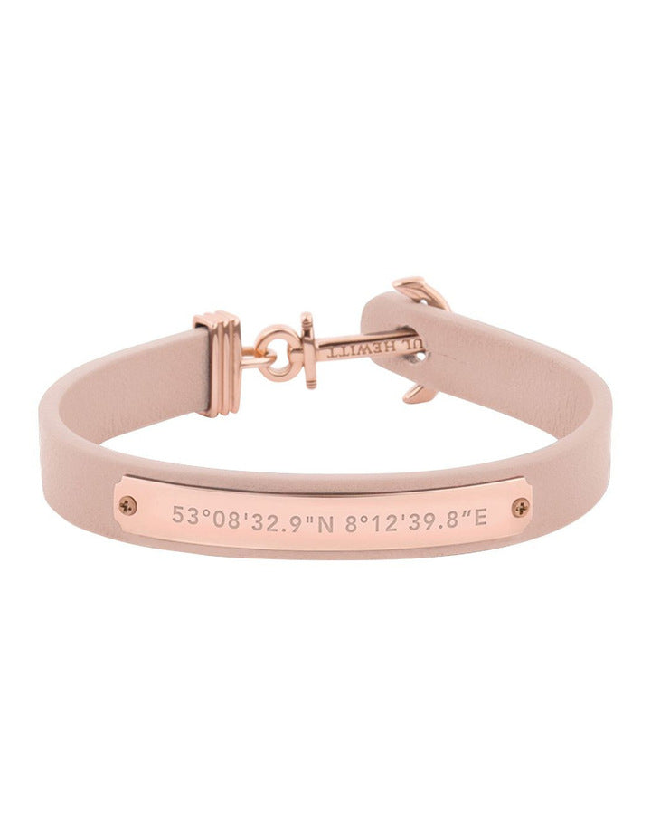 Paul Hewitt Signum Female Coordinates Rose Gold / Nude Bracelet - S