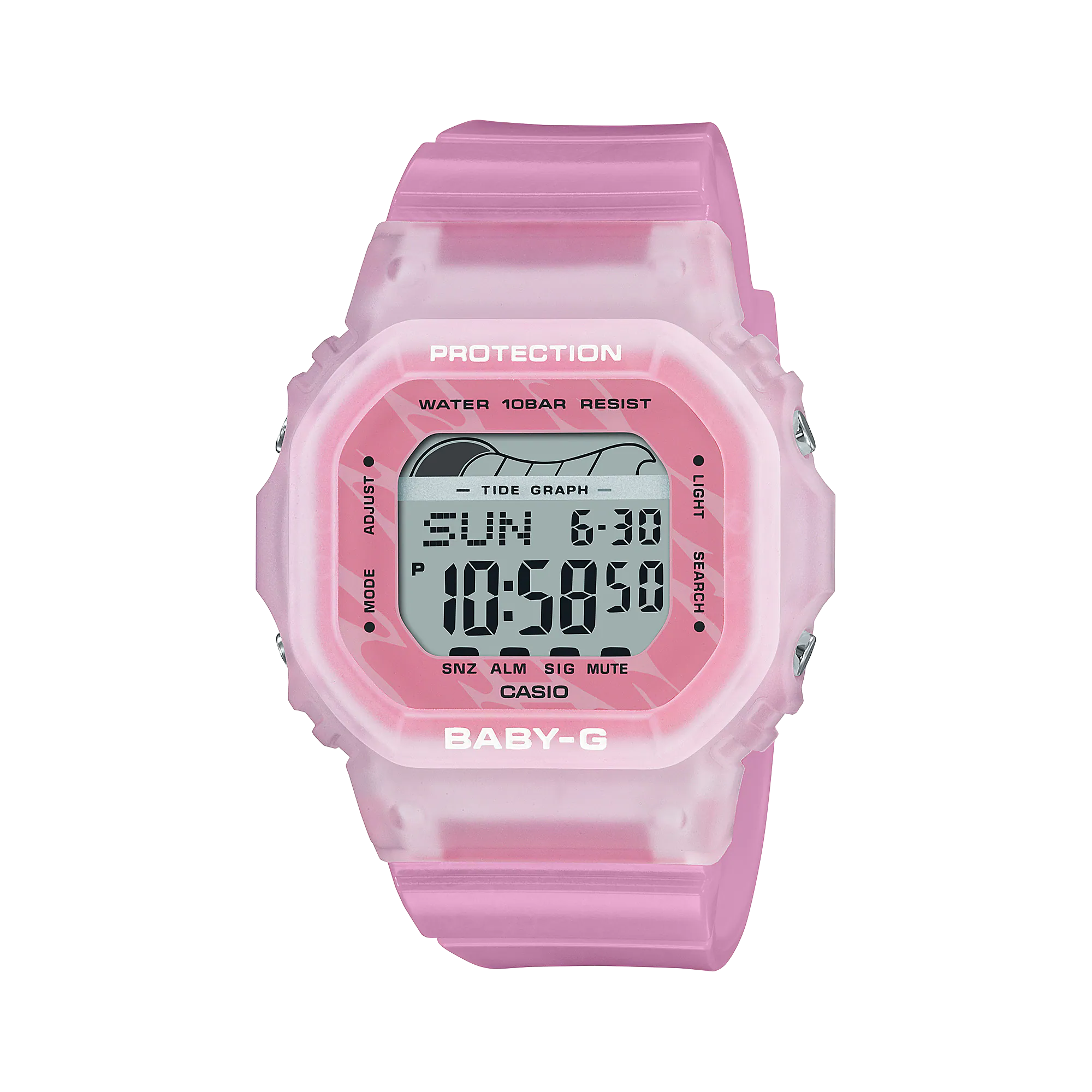 Baby-G Glide Digital Pink Resin Band Watch BLX565S-4D
