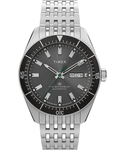 Timex  Waterbury Dive Automatic Stainless Steel Bracelet Watch TW2V24900