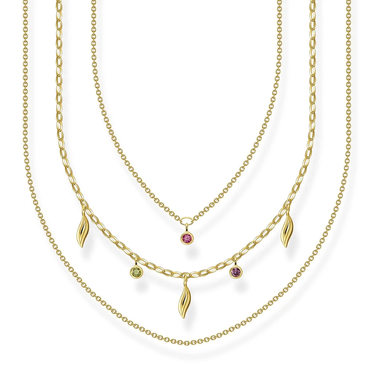 Thomas Sabo Leaves Gold Necklace