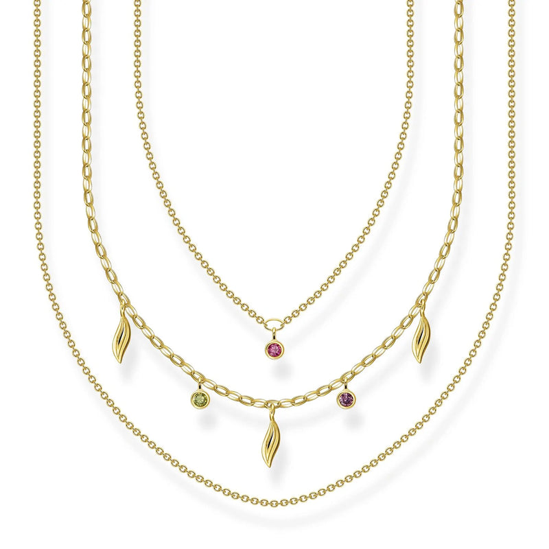 Thomas Sabo Leaves Gold Necklace