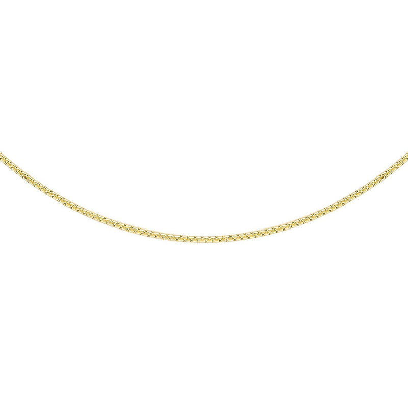 9K Yellow Gold 22 Diamond Cut Box Chain 50cm