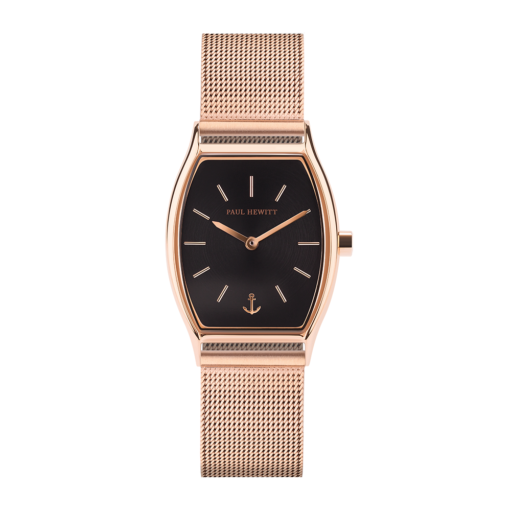 Paul Hewitt Modern Edge Black Sunray Gold Watch