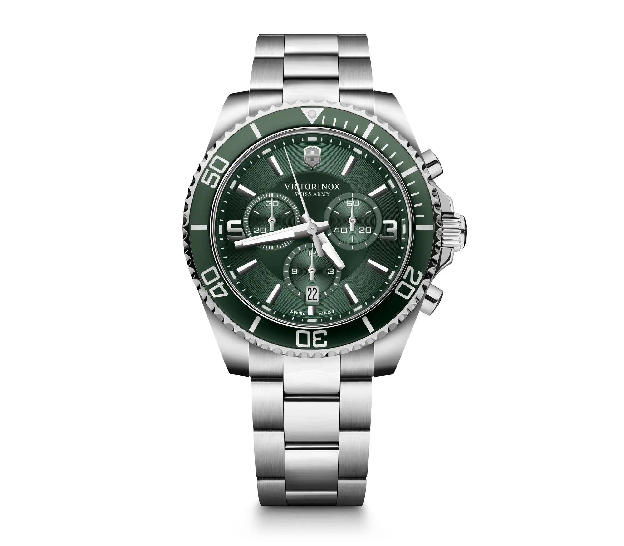 Victorinox Maverick Chronograph Green Dial Mens Watch 241946