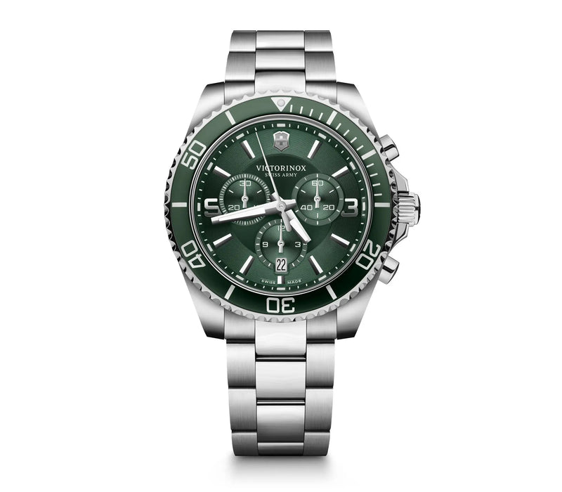 Victorinox Maverick Chronograph Green Dial Mens Watch 241946