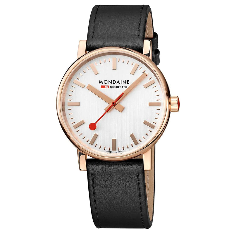 Mondaine Official EVO2 Rose Gold Toned and Black Watch