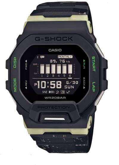 G-Shock 黑色树脂表带手表 GBD200LM-1D