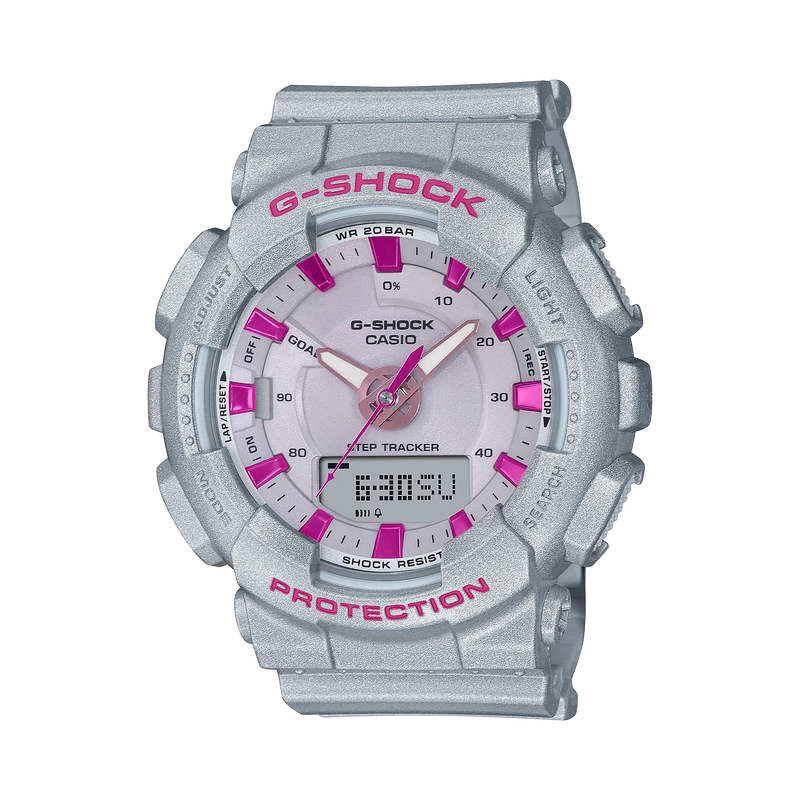 G-Shock Neo Punk 白色树脂表带手表 GMAS130NP-8A