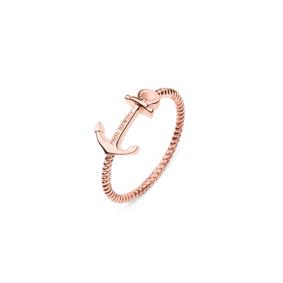 Paul Hewitt Anchor Rope Rose Gold Ring - 54