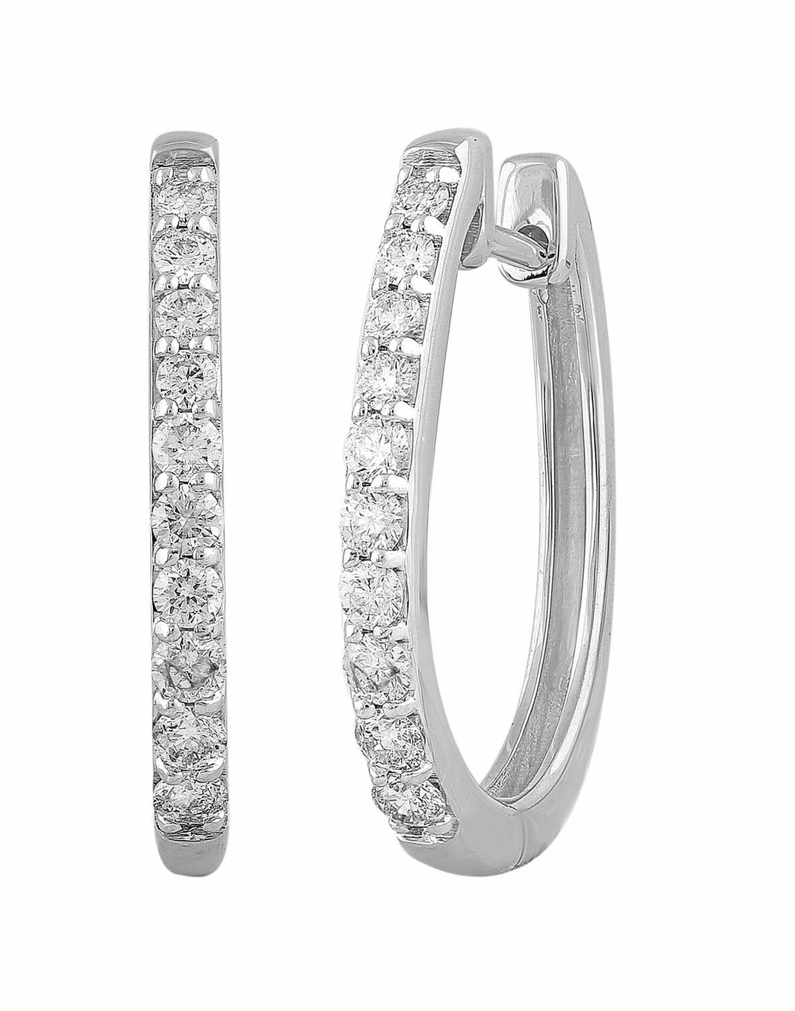 Huggie Earrings with 0.5ct Diamonds In 9K Yellow Gold