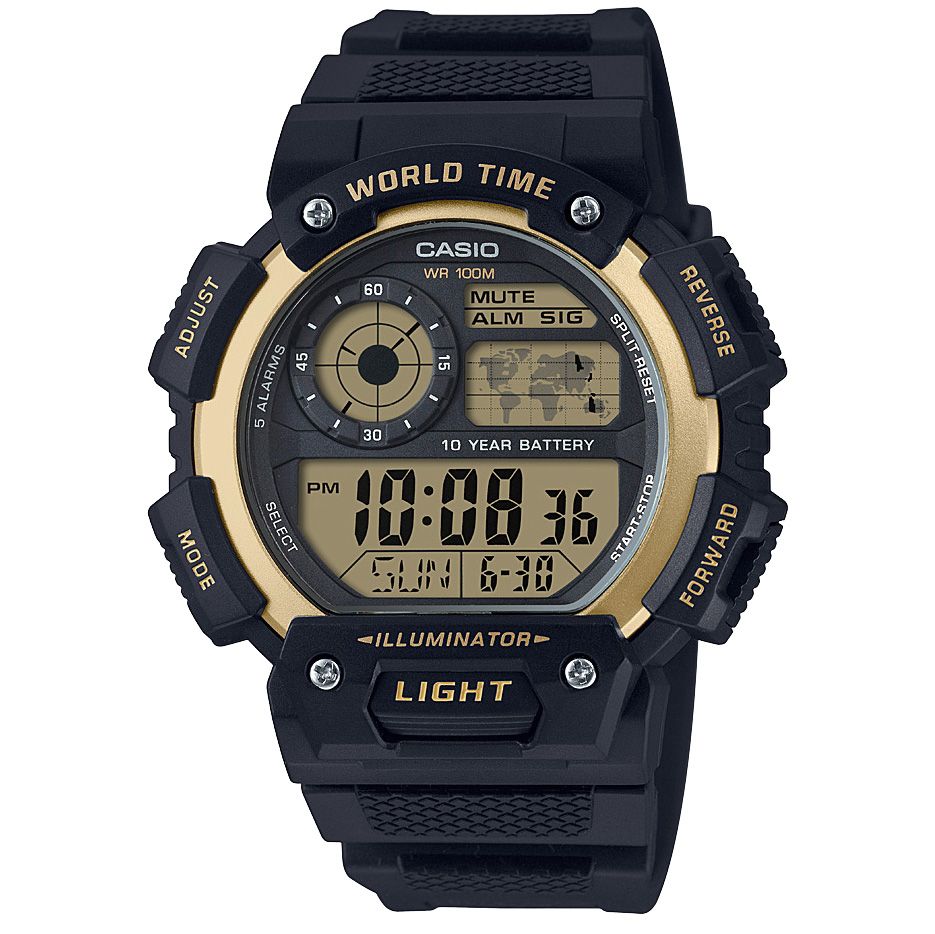Casio Standard Digital Black Resin Band Watch AE1400WH-9A
