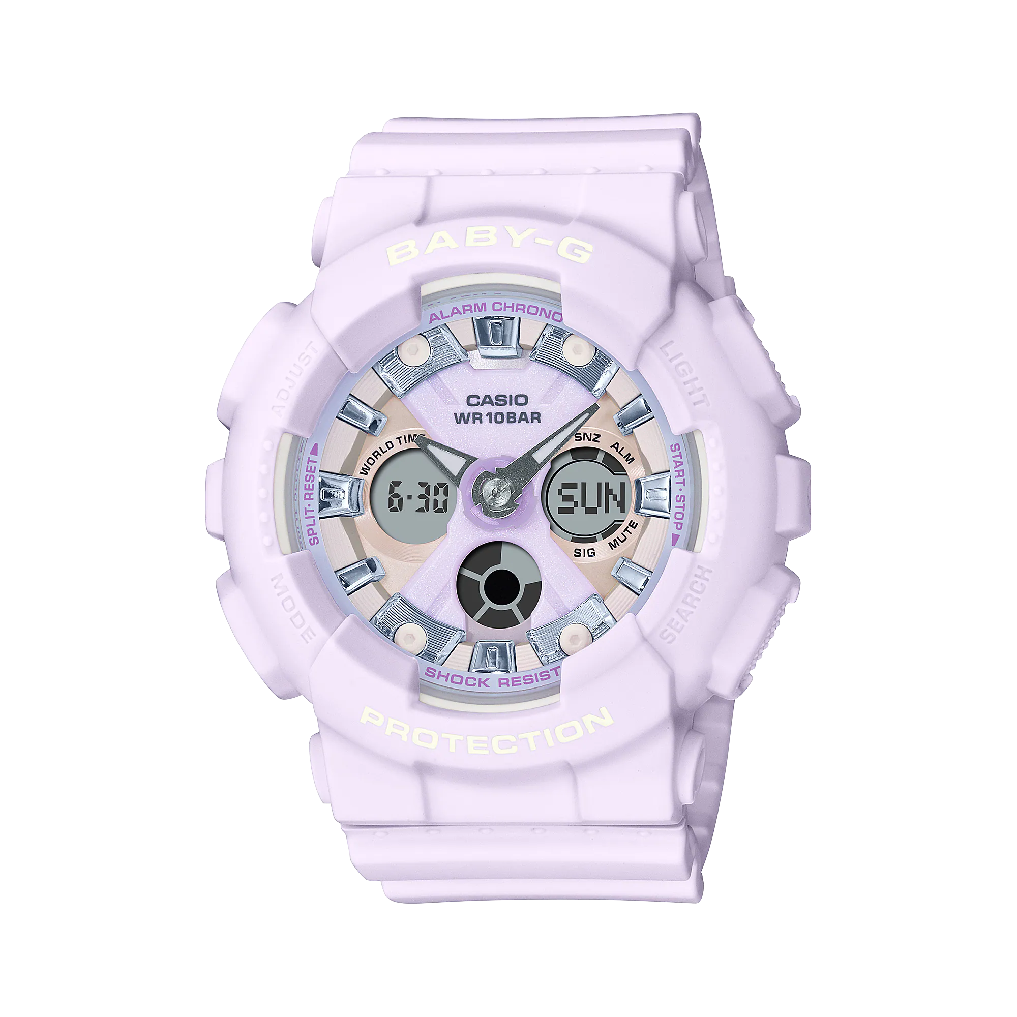 Baby-G Standard Analog Digital Light Purple Watch BA130WP-6A
