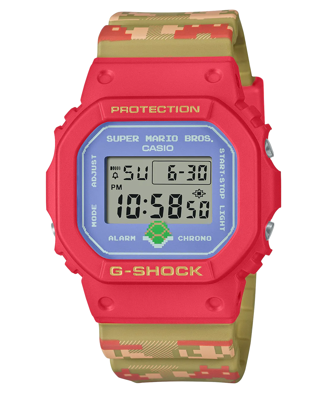 G-Shock Super Mario Bros Light Purple Face Watch DW5600SMB-4D