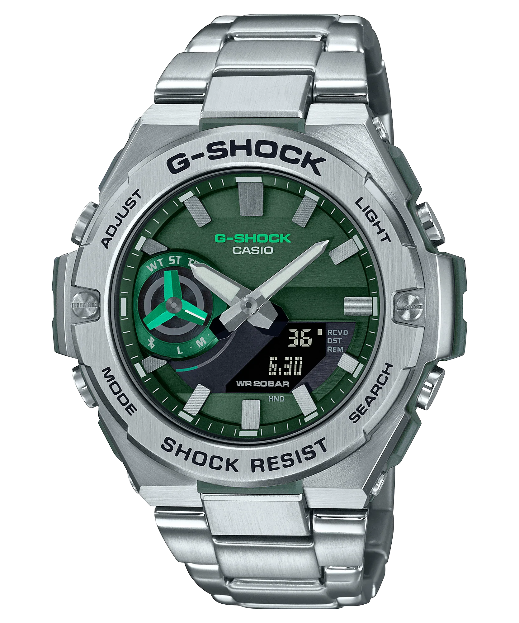 G-Shock Silver Stainless Steel Watch GSTB500AD-3A