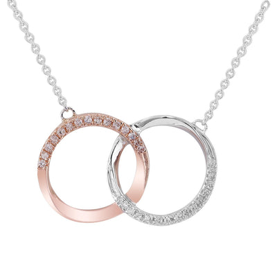 Necklace with 0.1ct Diamonds in 9K