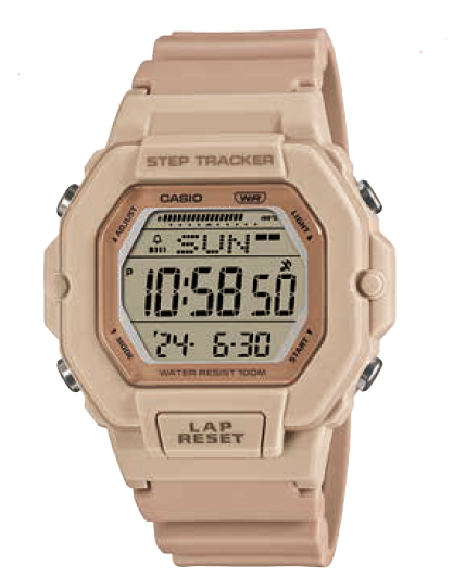 Casio Beige Resin Band Watch LWS2200H-4A