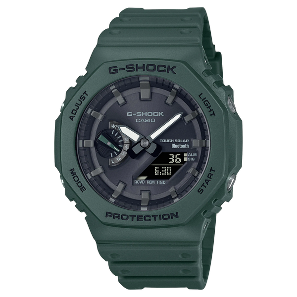 G-Shock CasioOak GAB2100-3A Green Watch with Smartphone Link and Tough Solar