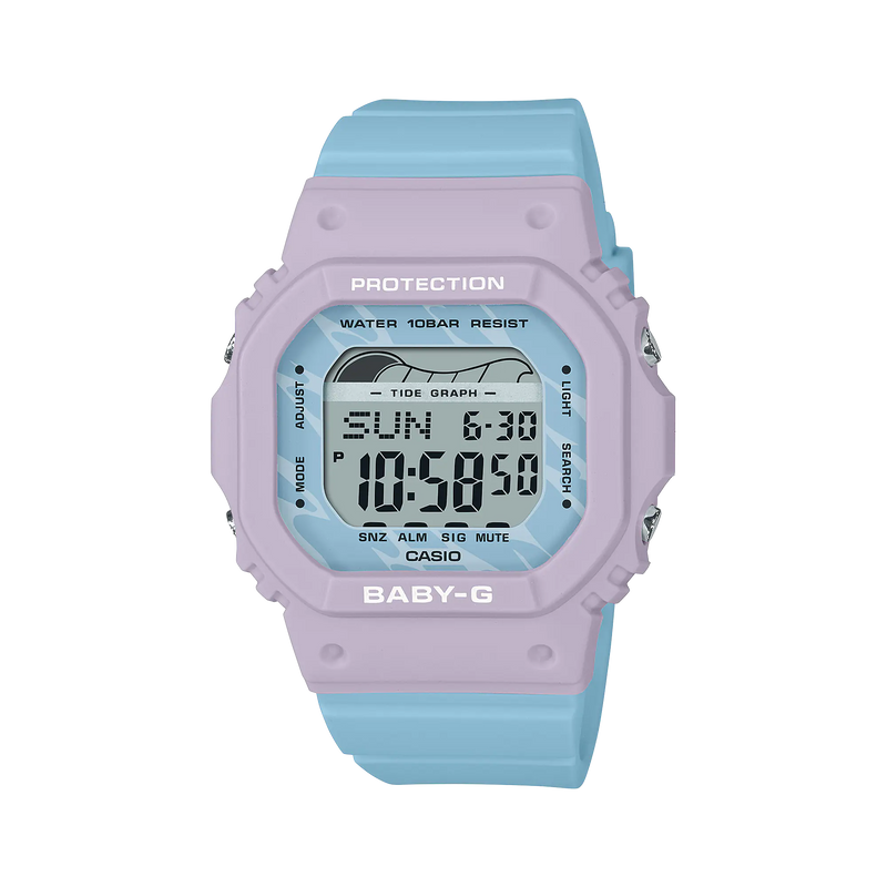 Baby-G Glide Digital Blue Resin Band Watch BLX565-2D