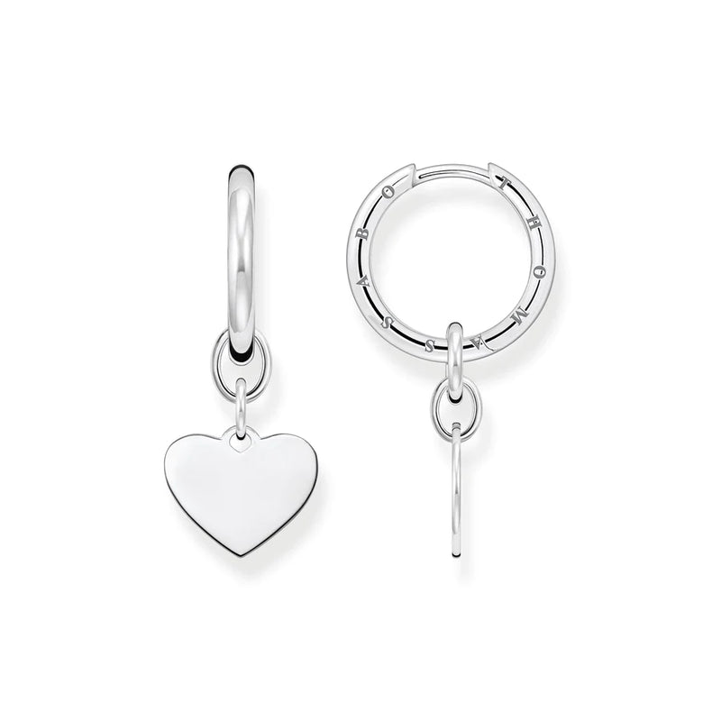 Thomas Sabo Hoop Earrings With Heart Silver TCR676