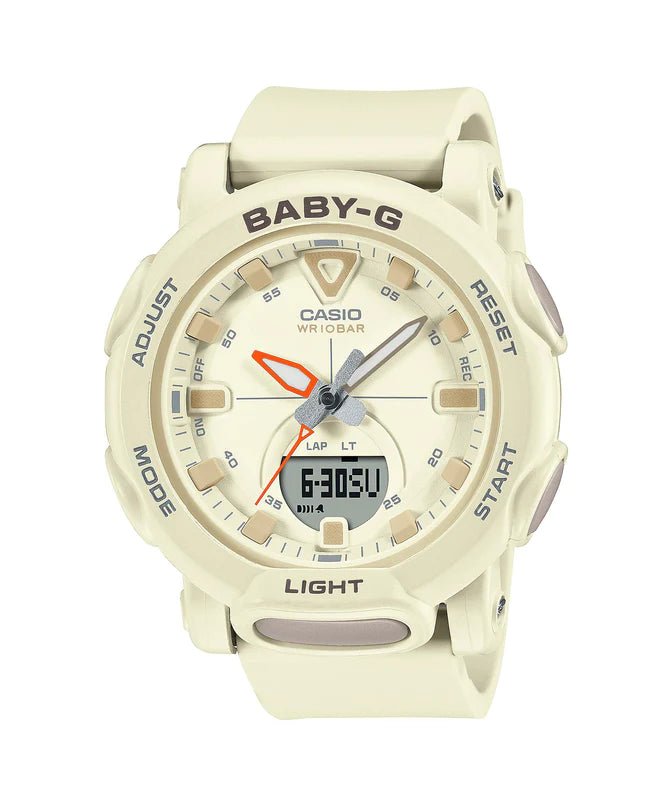 Baby-G 标准模拟数字米色树脂表带手表 BGA310-7A