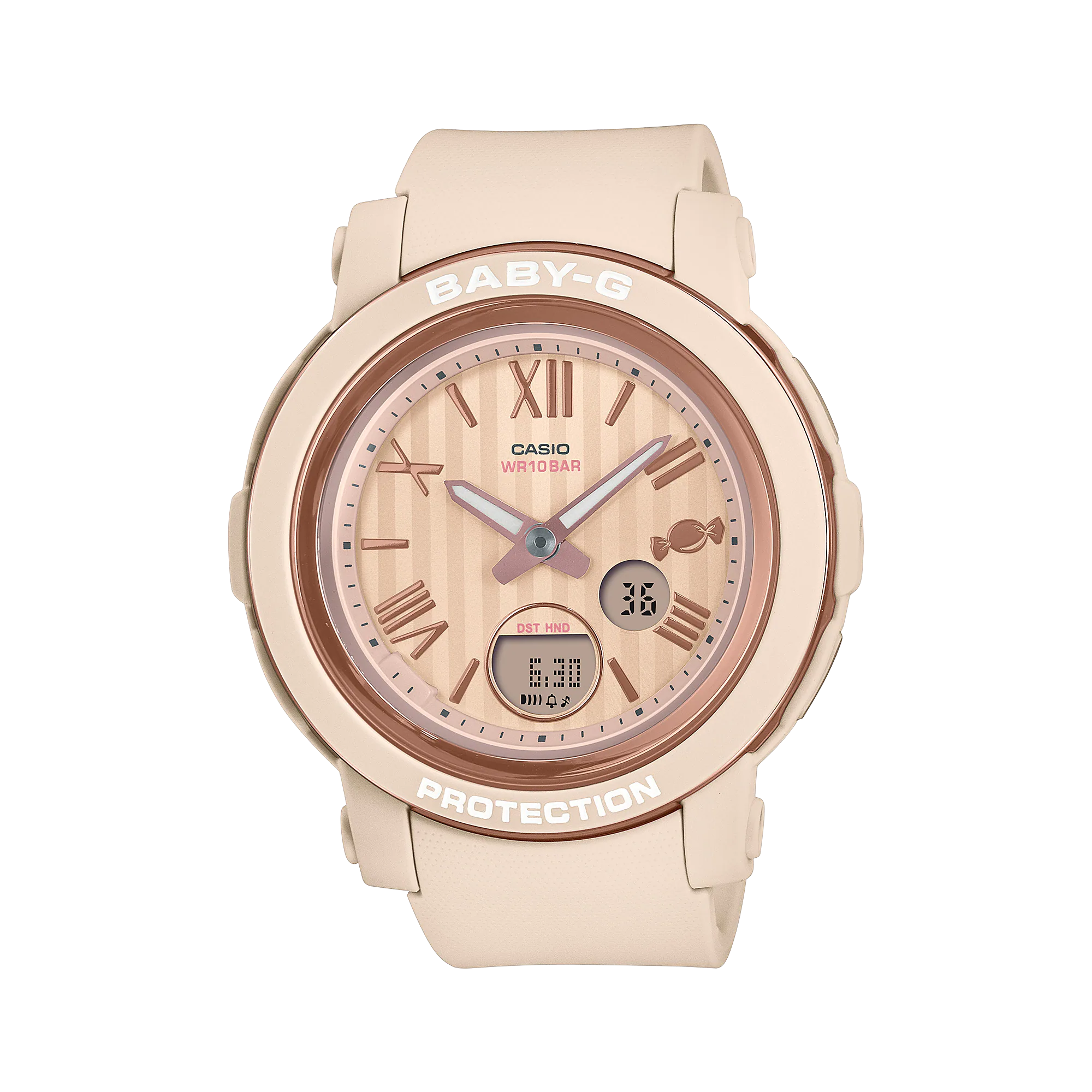 Baby-G Digital Analog Beige  Resin Band Watch BGA290SW-4A