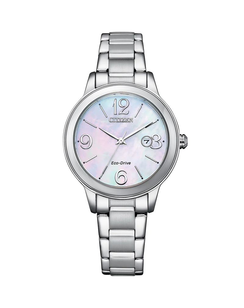 Citizen Eco Drive Mother of Pearl Dial Womens Watch EW2620-86D