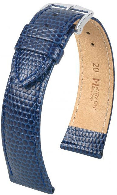 Hirsch Rainbow Medium Blue Leather Band