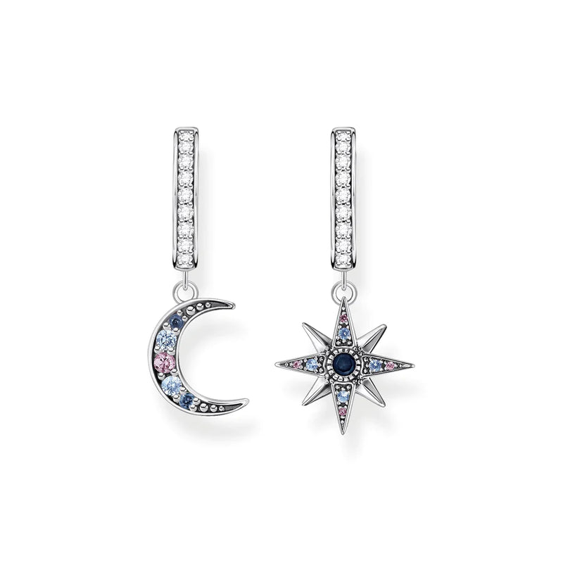 Thomas Sabo 环状耳环 Royalty Star &amp; Moon