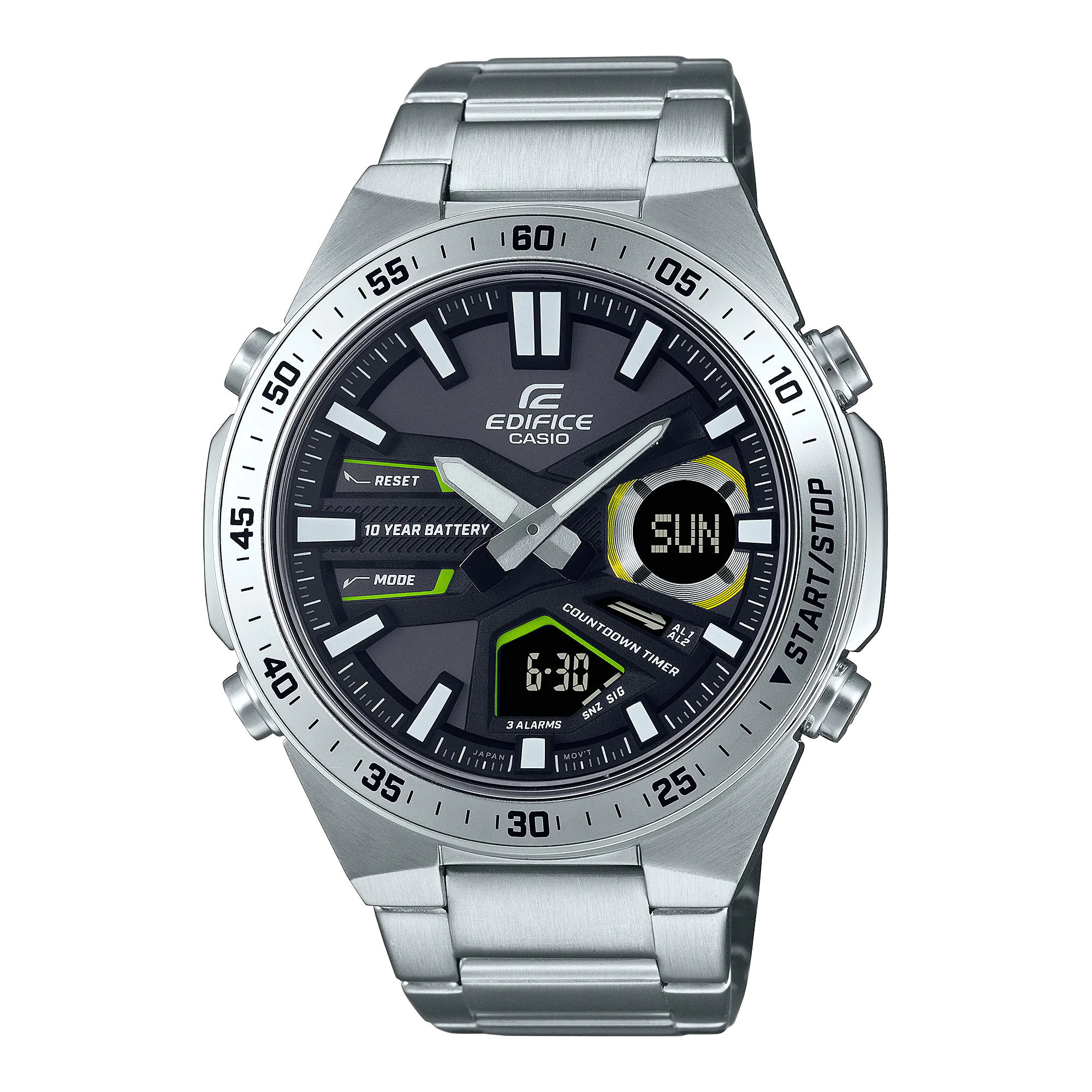 Casio Edifice Analog Black Dial Watch EFVC110D-1A3