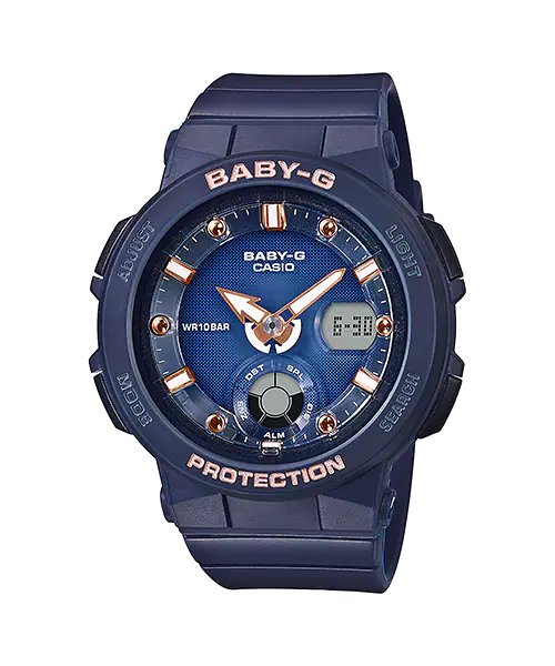 Baby-G Beach Traveler Series Blue Resin Band Watch BGA250-2A2