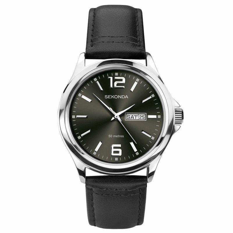 Sekonda Silver Case Grey Dial Mens Watch SK1655