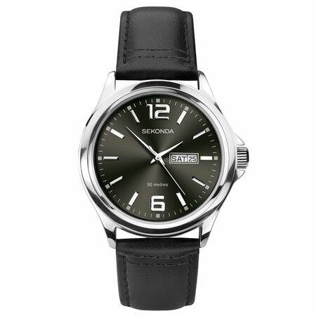 Sekonda Silver Case Grey Dial Mens Watch SK1655