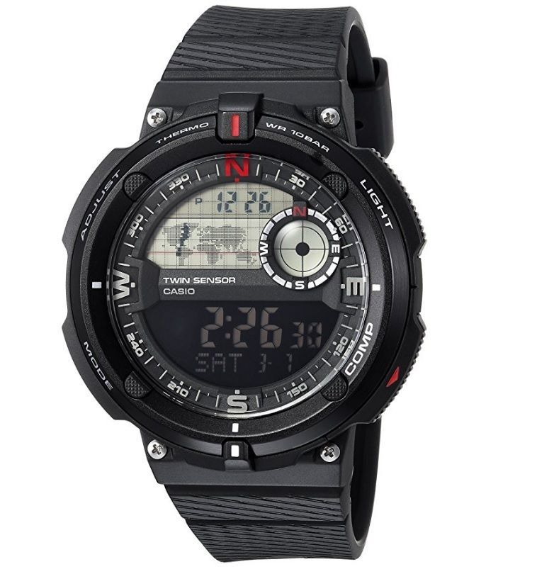 Casio 'Twin Sensor' Quartz Resin Casual Mens Watch