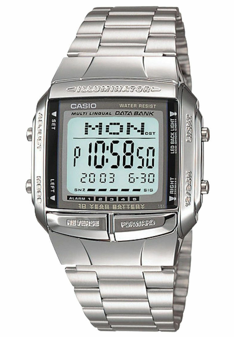 Casio Data Bank Illuminator Dual Time Alarm Digital Db360-1A D B360-1A Mens  Watch
